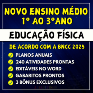planejamento de anual de educação física ensino médio bncc 2025