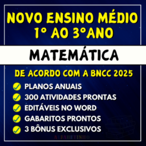 planejamento de anual de matemática ensino médio bncc 2025