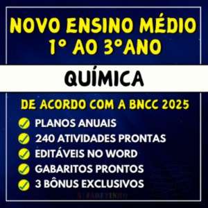 planejamento de anual de química ensino médio bncc 2025