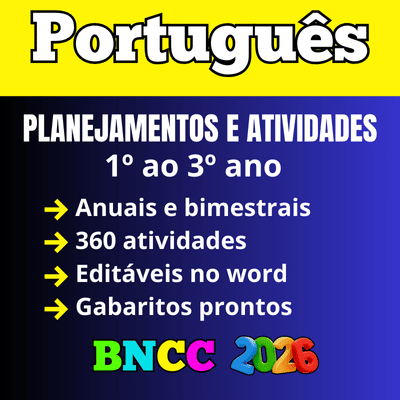 planejamento de anual de portugues ensino médio bncc 2026 editável no word atualizado anual e bimestral
