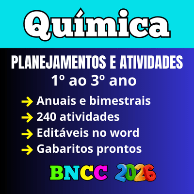 planejamento de anual de química ensino médio bncc 2025