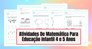 Atividades De Matemática Para Educação Infantil 4 e 5 Anos PDF