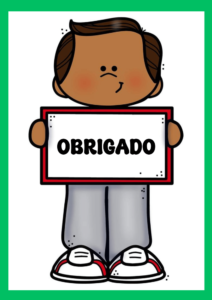 Plaquinha de obrigado para implementar no Plano de Aula Educação Infantil: Palavras Mágicas: Por Favor, Obrigado e Desculpa
