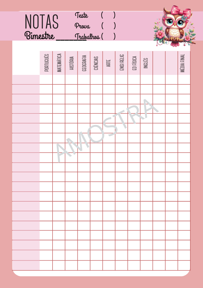 Planner-personalizado-professora-2026-corujinha-colorido