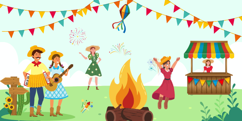 Plano de aula a Festa Junina educação infantil com o tema brincadeiras E tradições da Festa Junina