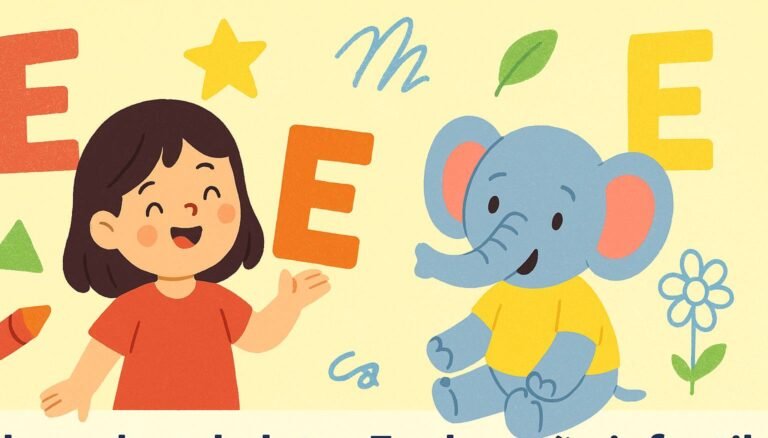 plano de aula letra e educação infantil