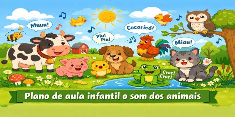 plano aula infantil o som dos animais com as habilidades da bncc