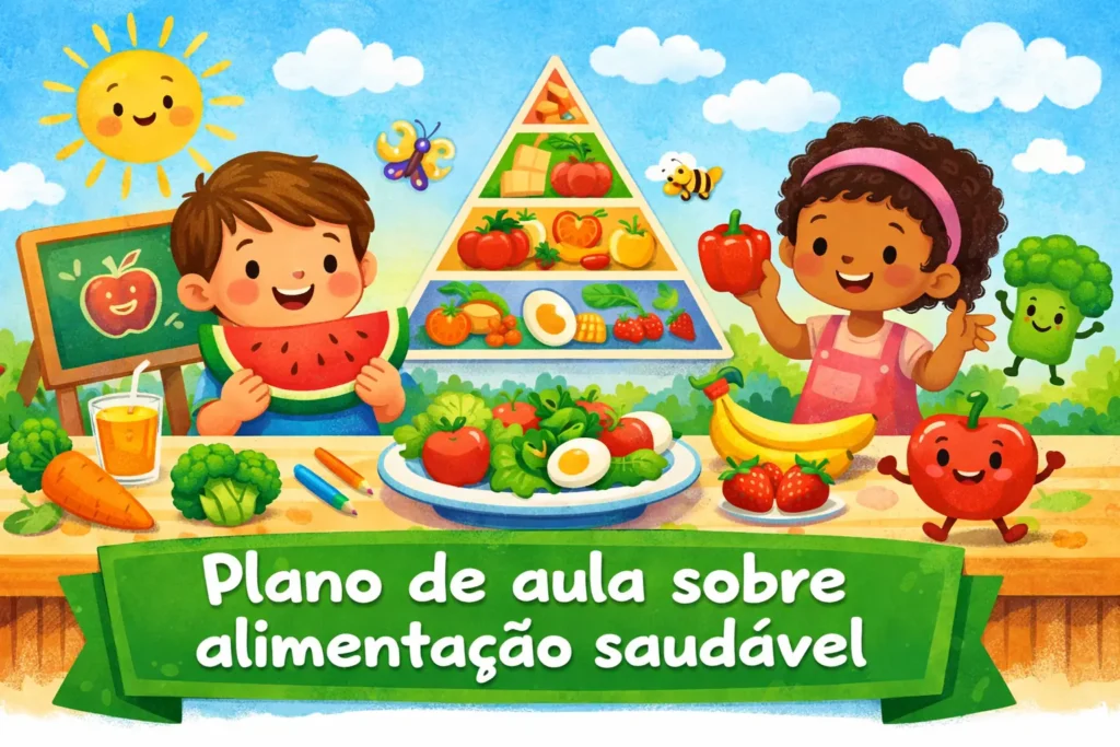 plano de aula sobre alimentacao saudavel