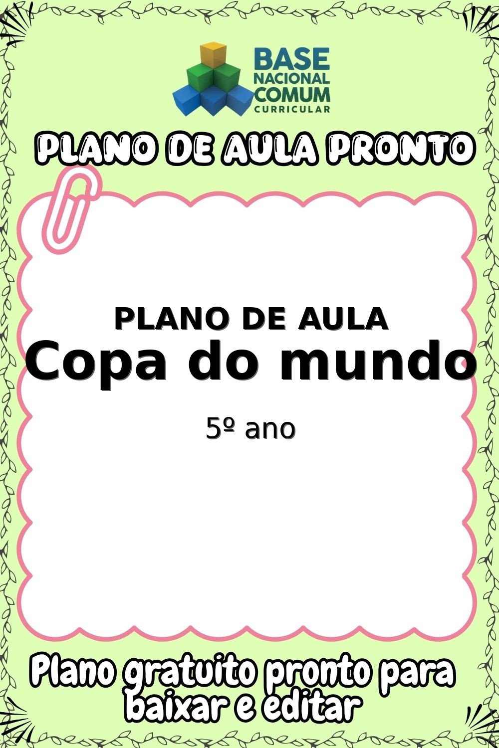Plano de aula sobre Copa do mundo