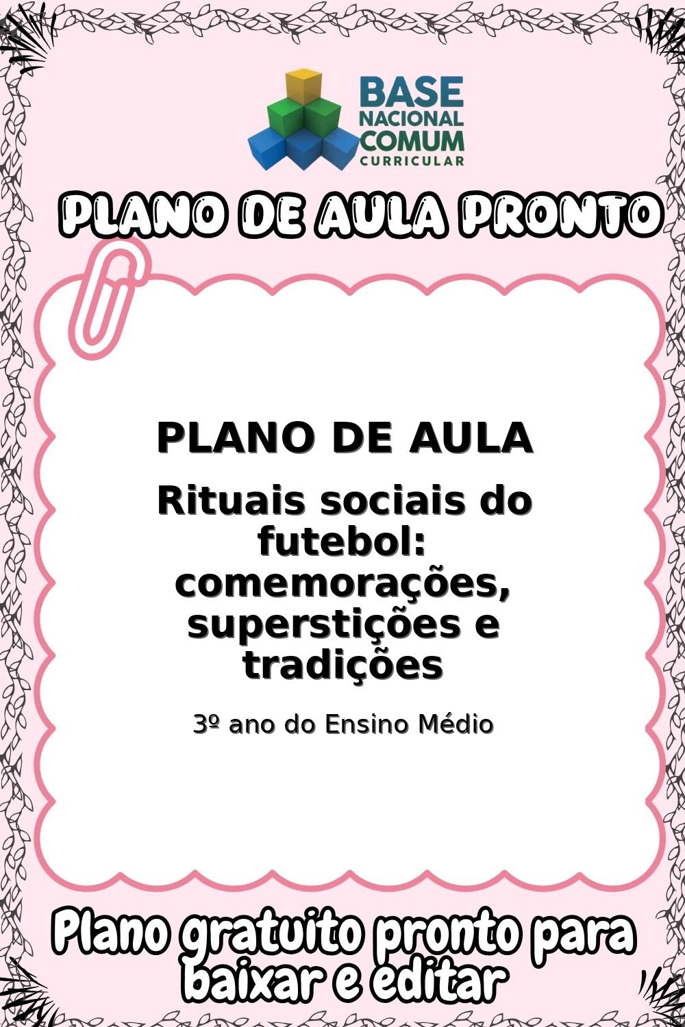 Plano de aula sobre Rituais sociais do futebol: comemorações, superstições e tradições